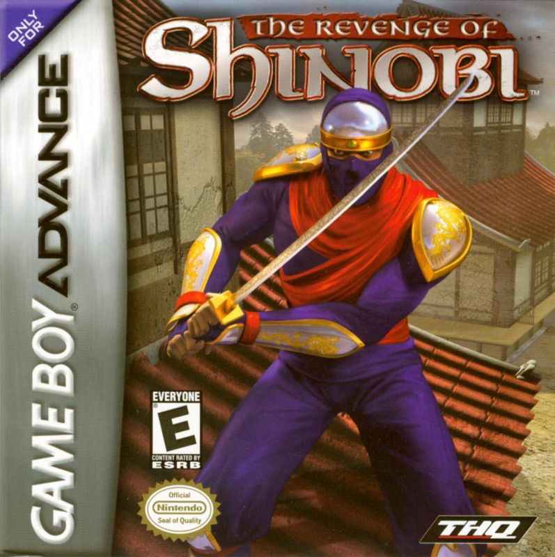 The Revenge of Shinobi box art for GameBoy Advance
